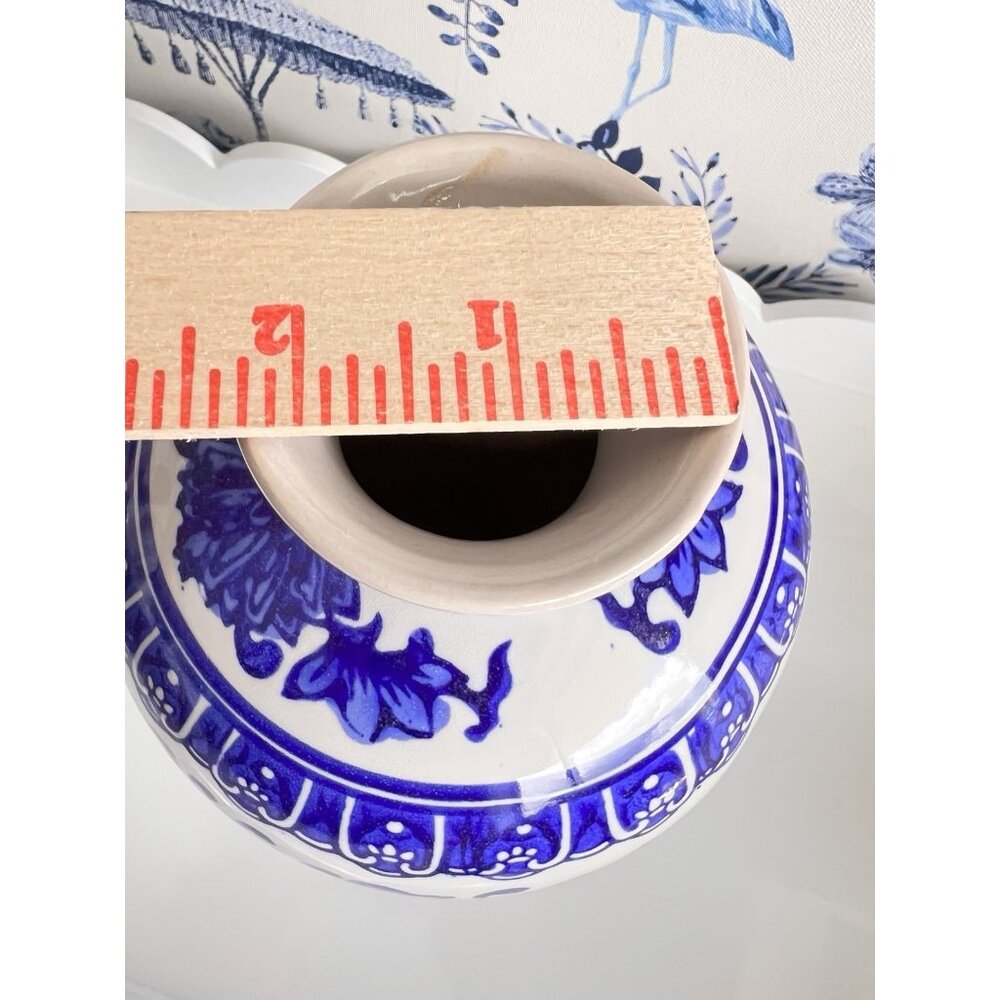 NWT Mikasa Home Accents Chinoiserie Vase 10"H x 6"W Blue & White Floral Elegant - Picture 5 of 9